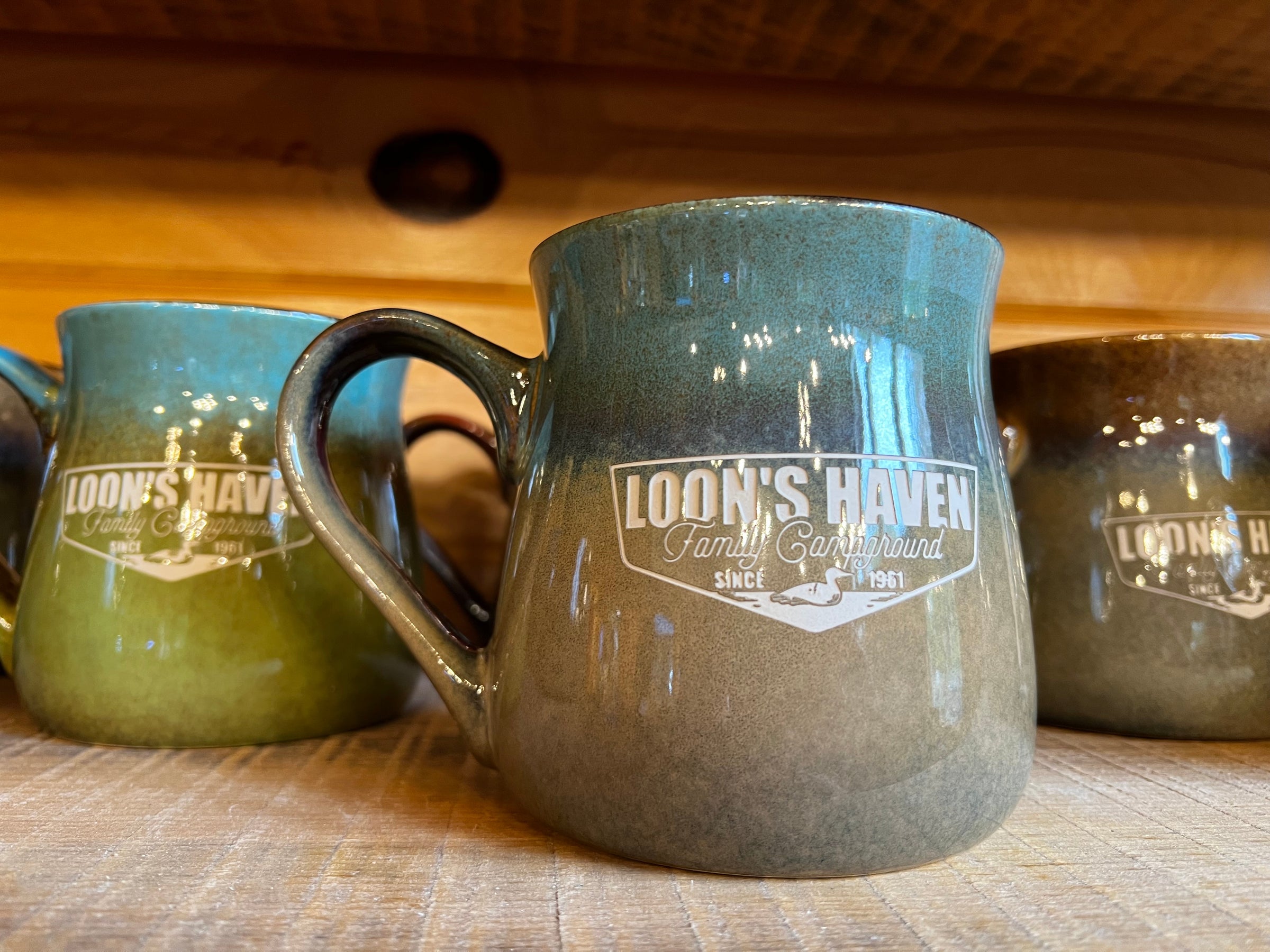 Loon's Haven Rustic Tavern Mug 16 oz | Loon's Haven Family Campground